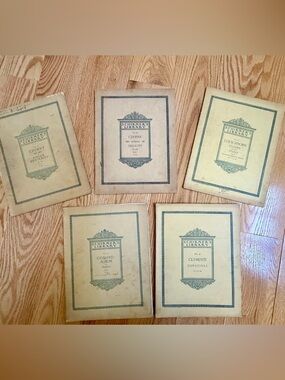 Vintage Schirmer’s Library Piano Books Lot of 5 - Clementi Czerny Godard